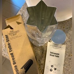 Valtrompia Star Bread Tube Pampered Chef NWT